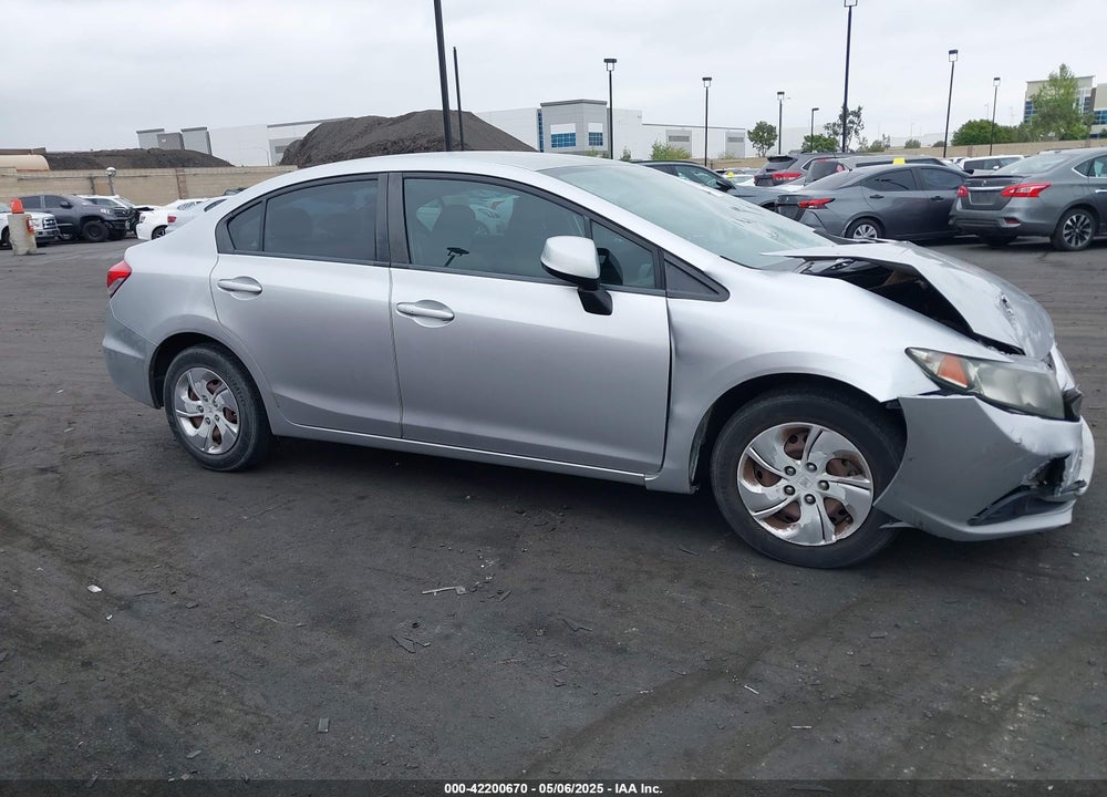 2013 HONDA CIVIC LX VIN: 19XFB2F52DE231529
