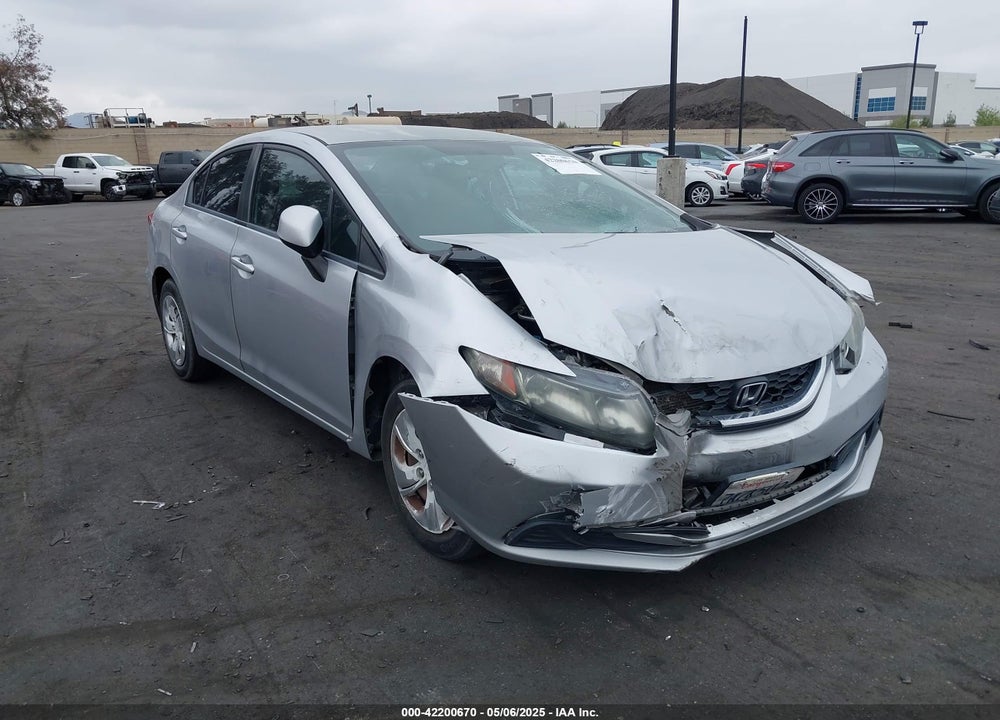 2013 HONDA CIVIC LX VIN: 19XFB2F52DE231529