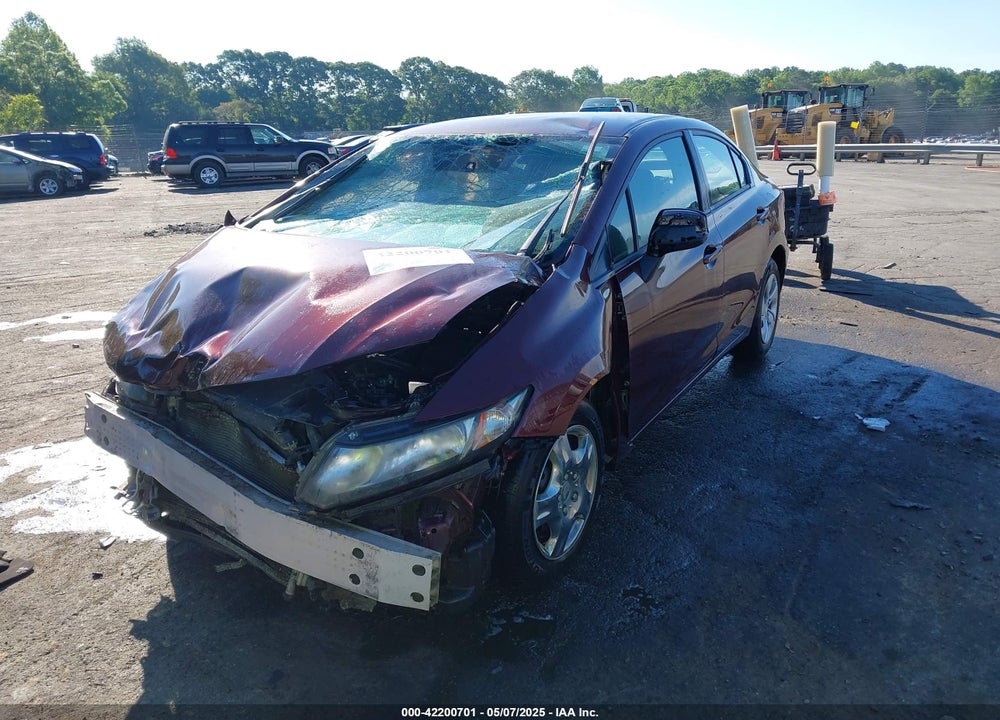 2013 HONDA CIVIC LX VIN: 19XFB2F52DE260965