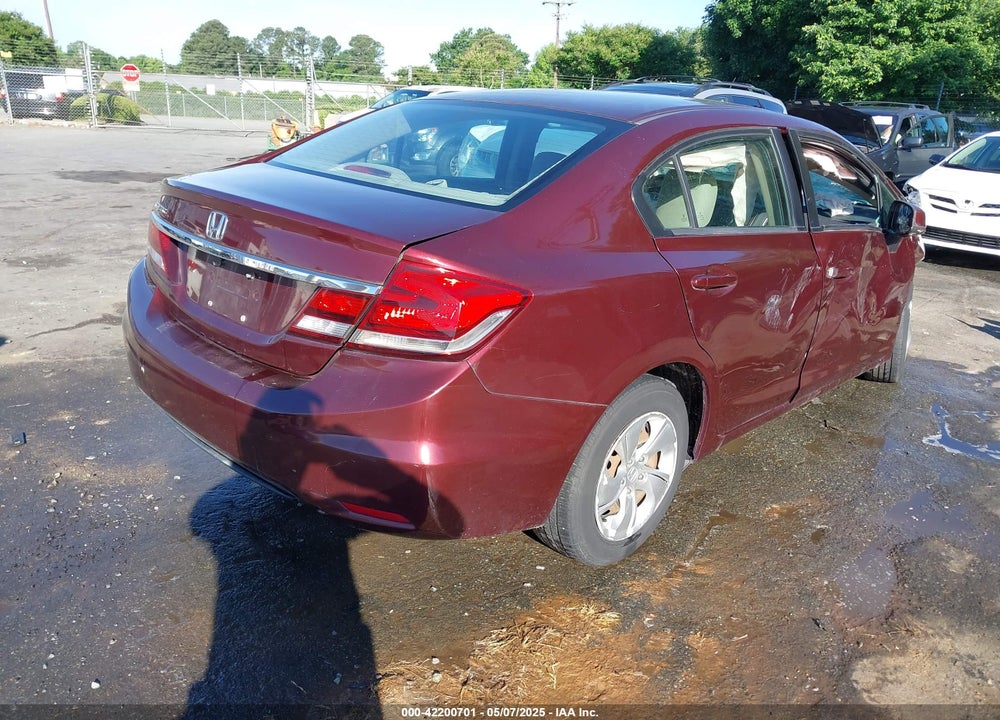 2013 HONDA CIVIC LX VIN: 19XFB2F52DE260965