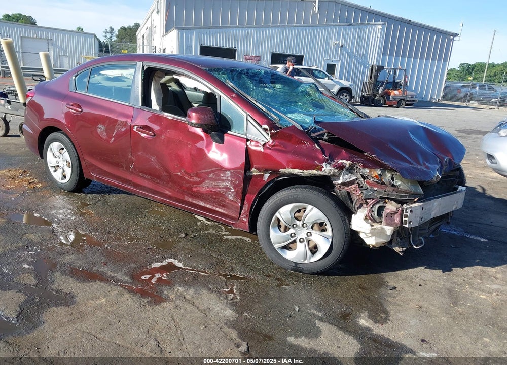2013 HONDA CIVIC LX VIN: 19XFB2F52DE260965