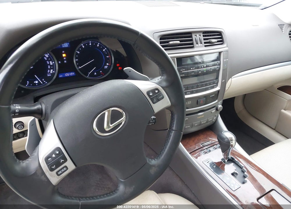 2013 LEXUS IS 250 VIN: JTHBF5C25D5186028
