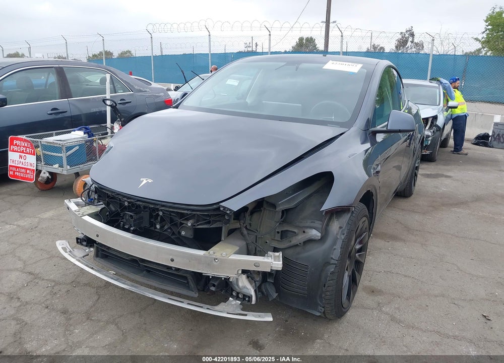 2021 TESLA MODEL Y VIN: 5YJYGDEE1MF217929