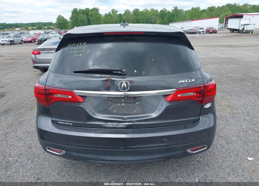 2014 ACURA MDX TECHNOLOGY PACKAGE VIN: 5FRYD3H40EB002628