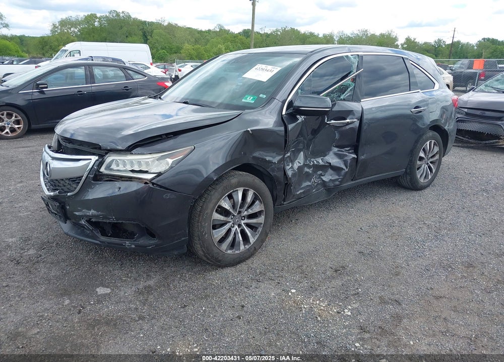 2014 ACURA MDX TECHNOLOGY PACKAGE VIN: 5FRYD3H40EB002628