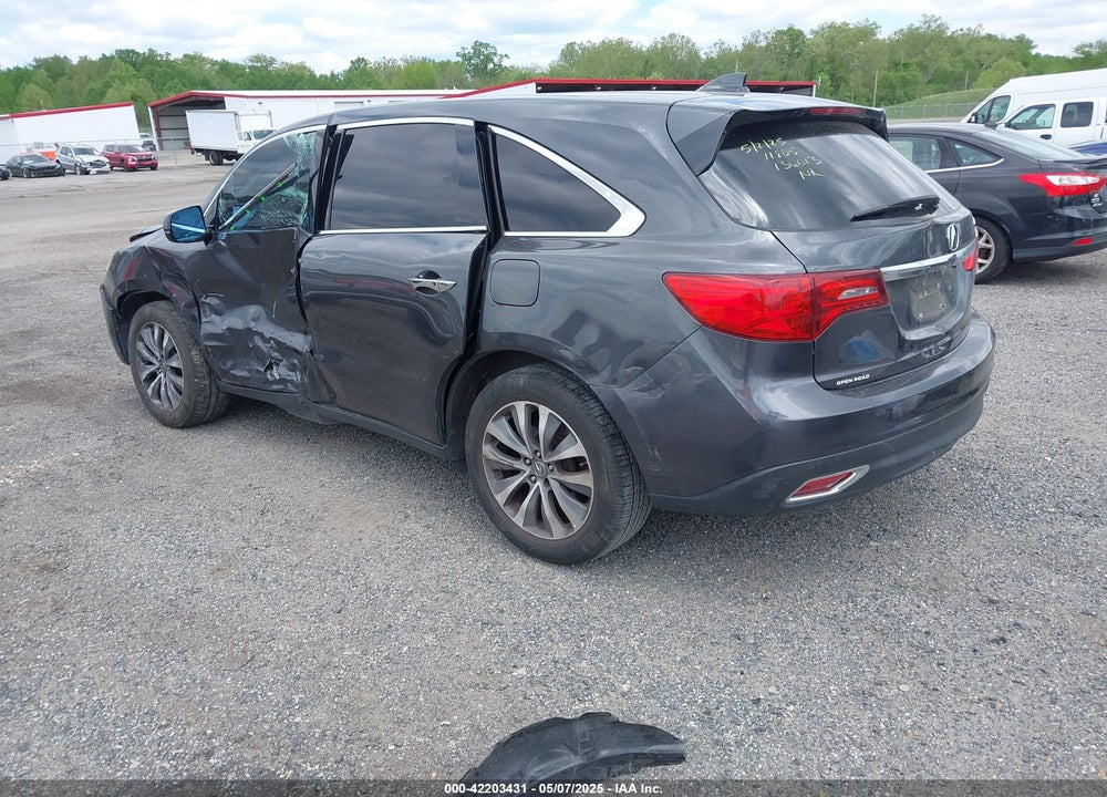 2014 ACURA MDX TECHNOLOGY PACKAGE VIN: 5FRYD3H40EB002628