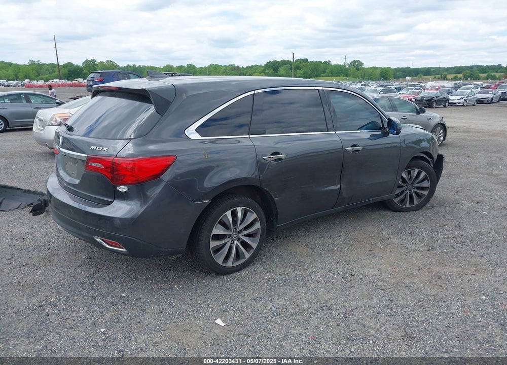 2014 ACURA MDX TECHNOLOGY PACKAGE VIN: 5FRYD3H40EB002628