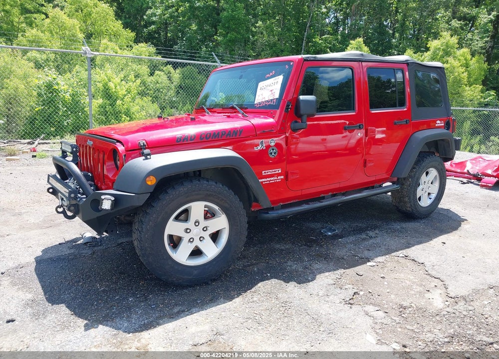 2012 JEEP WRANGLER UNLIMITED SPORT VIN: 1C4HJWDG9CL109067