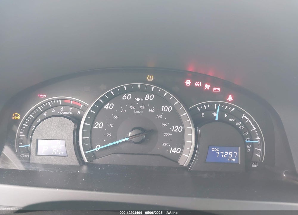2012 TOYOTA CAMRY VIN: 4T4BF1FK5CR208251