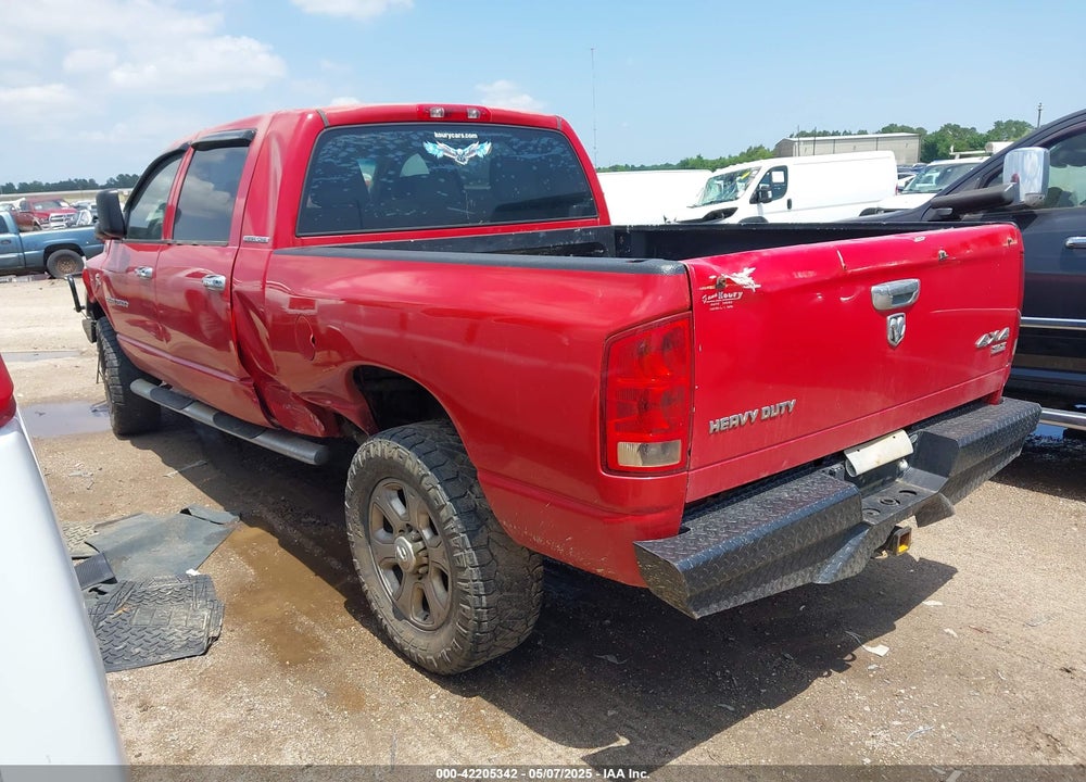 2006 DODGE RAM 2500 SLT VIN: 3D7KS29CX6G130129