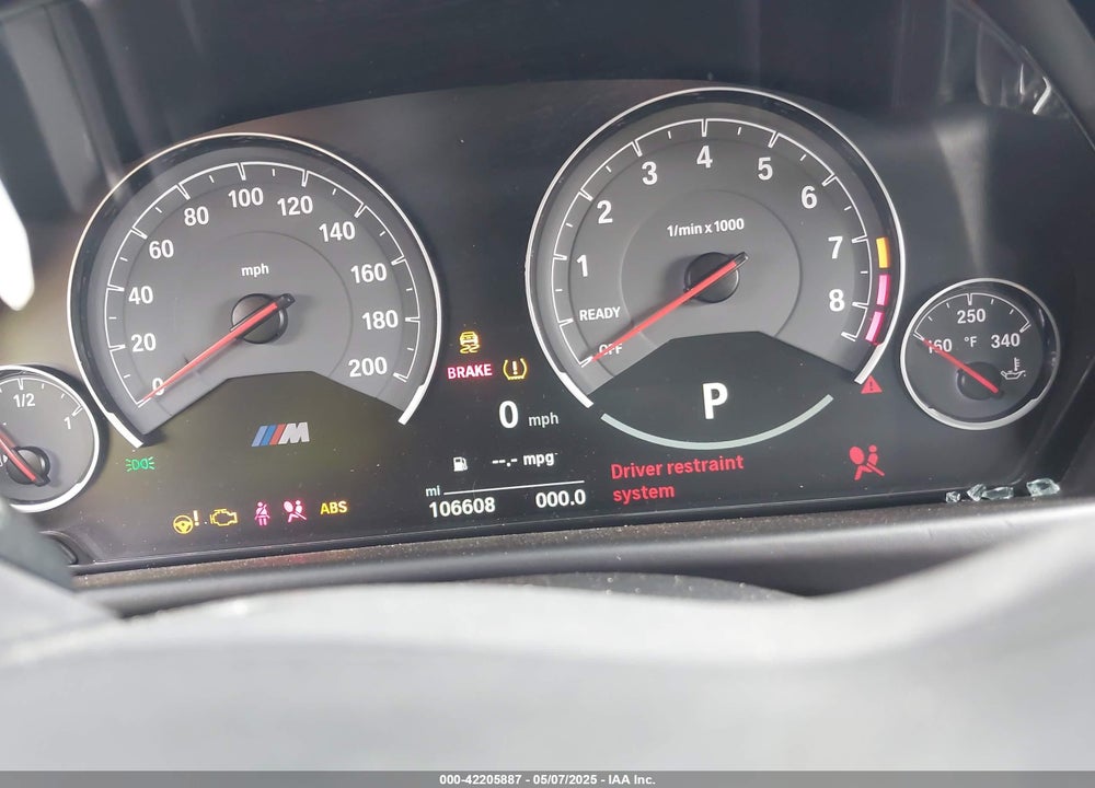 2016 BMW M3 VIN: WBS8M9C52G5D31237