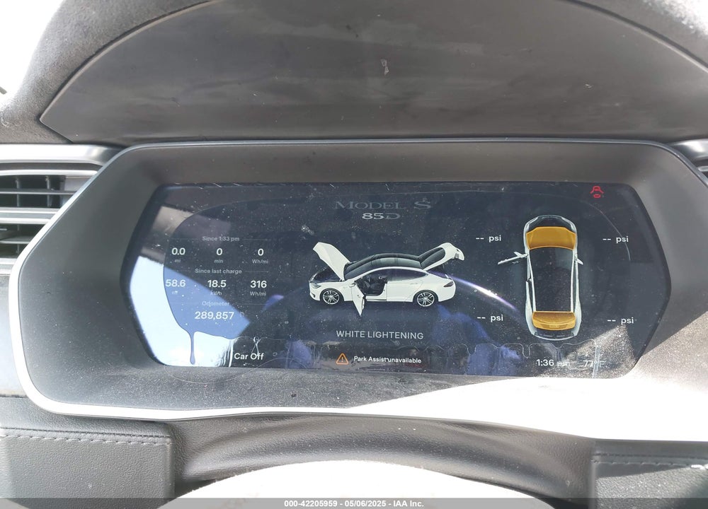 2015 TESLA MODEL S VIN: 5YJSA1H26FF084143