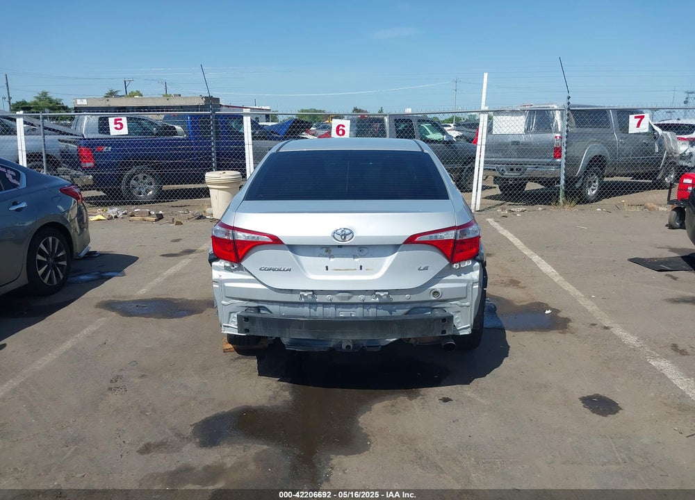 2016 TOYOTA COROLLA LE VIN: 2T1BURHE0GC645202