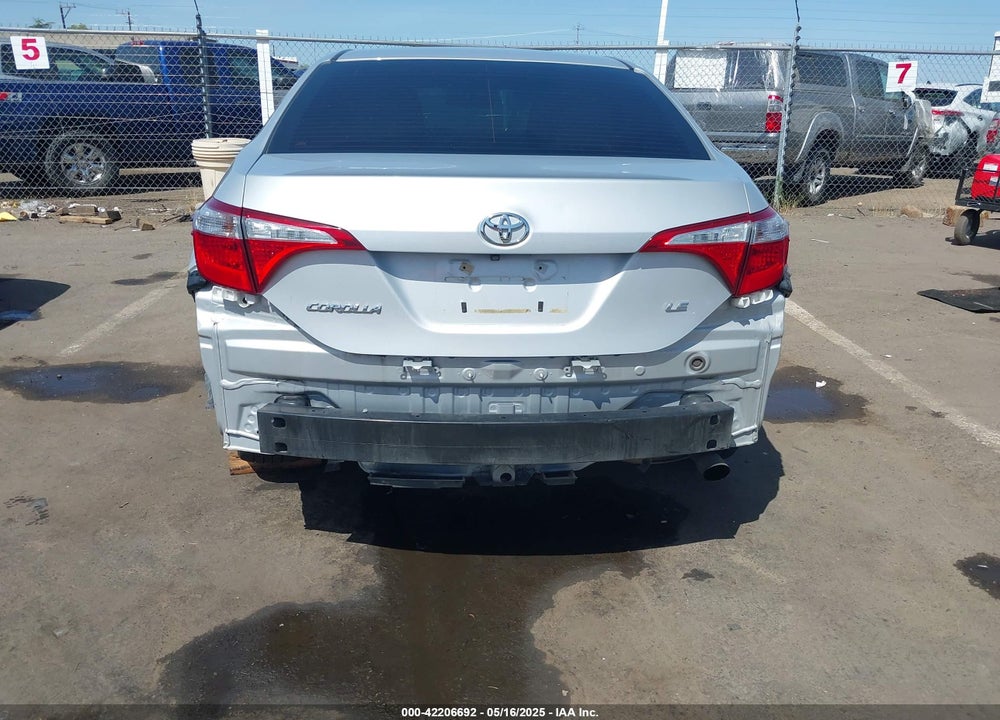 2016 TOYOTA COROLLA LE VIN: 2T1BURHE0GC645202