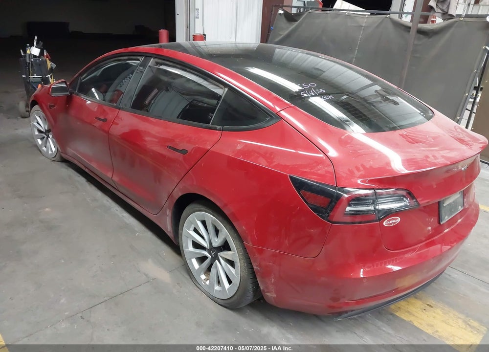2022 TESLA MODEL 3 REAR-WHEEL DRIVE VIN: 5YJ3E1EA8NF188927