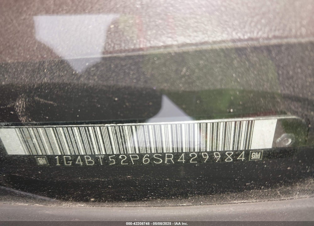 1995 BUICK ROADMASTER LIMITED VIN: 1G4BT52P6SR429984