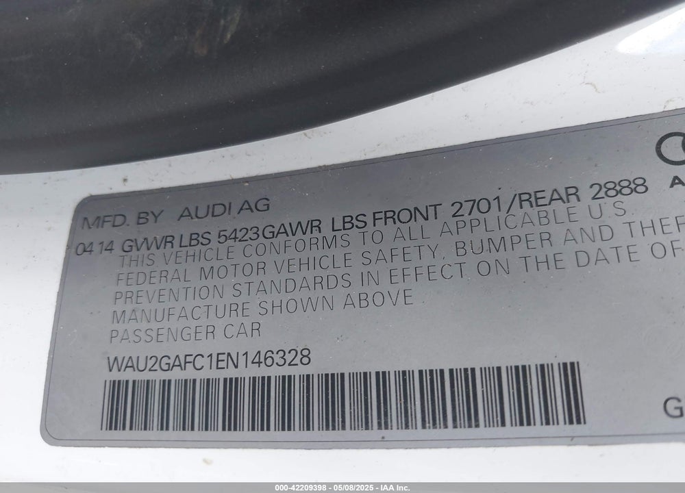 2014 AUDI A7 3.0T PREMIUM PLUS VIN: WAU2GAFC1EN146328