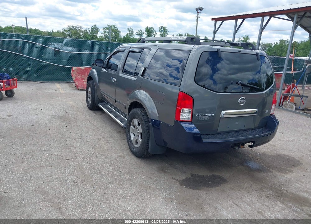 2005 NISSAN PATHFINDER SE VIN: 5N1AR18W25C701343