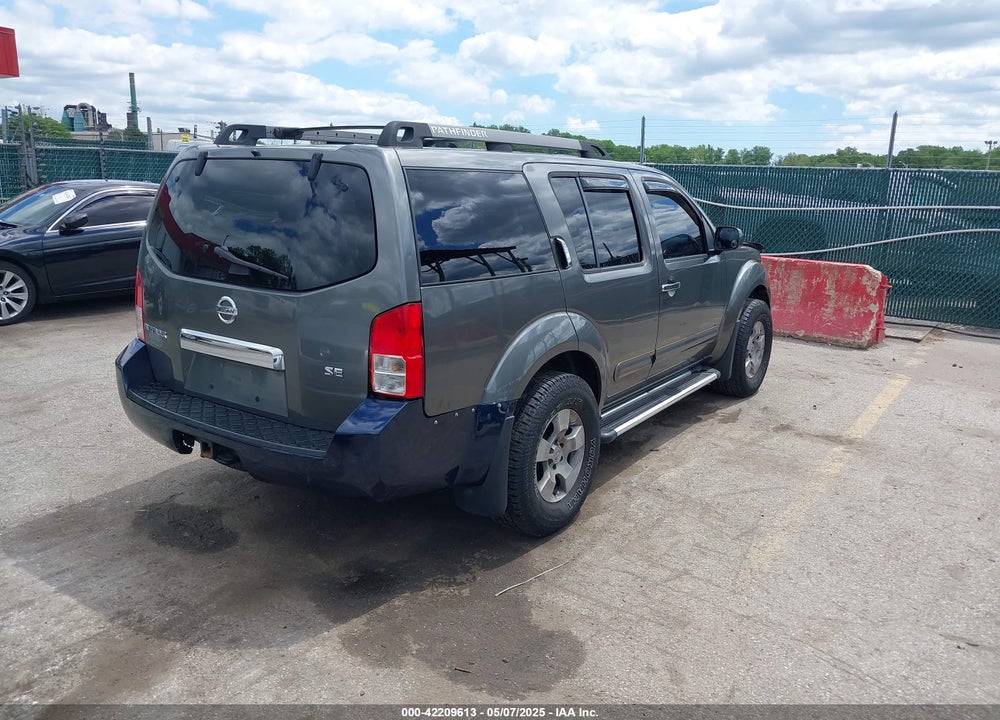 2005 NISSAN PATHFINDER SE VIN: 5N1AR18W25C701343