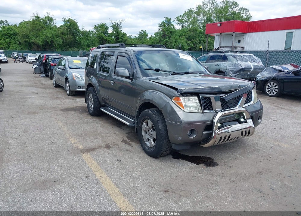 2005 NISSAN PATHFINDER SE VIN: 5N1AR18W25C701343