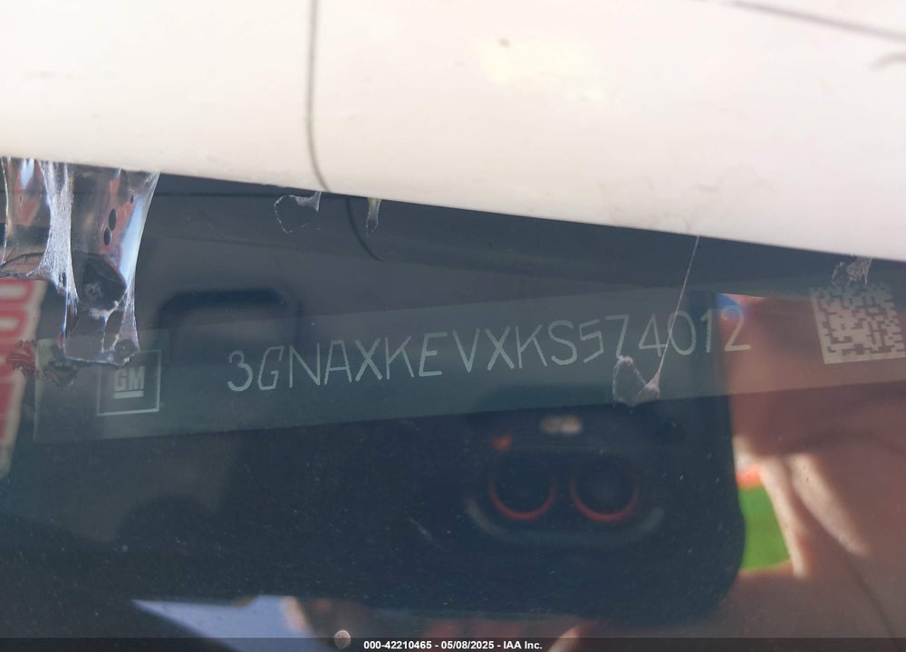 2019 CHEVROLET EQUINOX LT VIN: 3GNAXKEVXKS574012