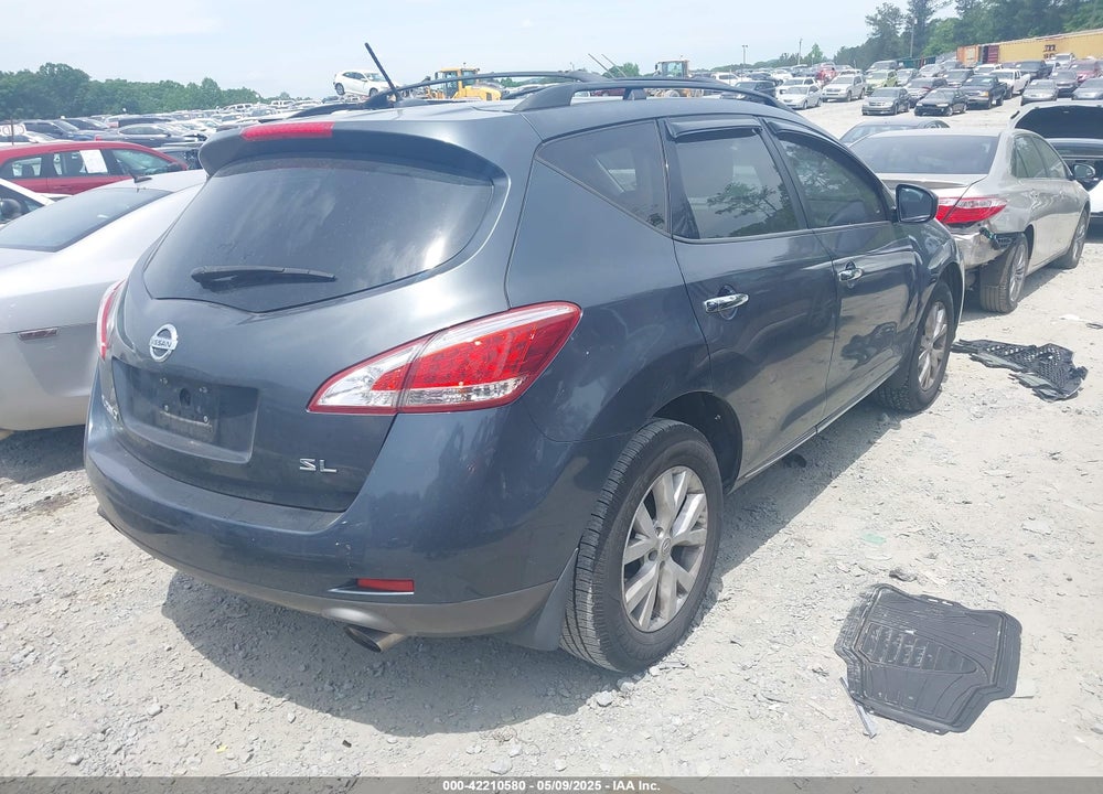2012 NISSAN MURANO VIN: JN8AZ1MU6CW119240