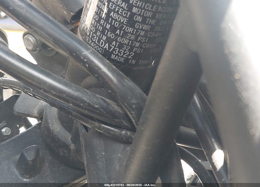 2020 KAWASAKI EX400 VIN: JKAEXKG13LDA73322
