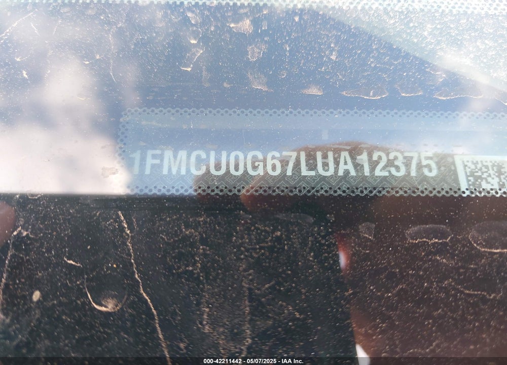 2020 FORD ESCAPE SE VIN: 1FMCU0G67LUA12375