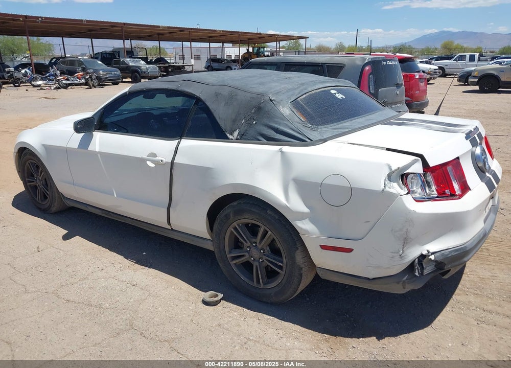 2012 FORD MUSTANG V6 VIN: 1ZVBP8EM3C5254496