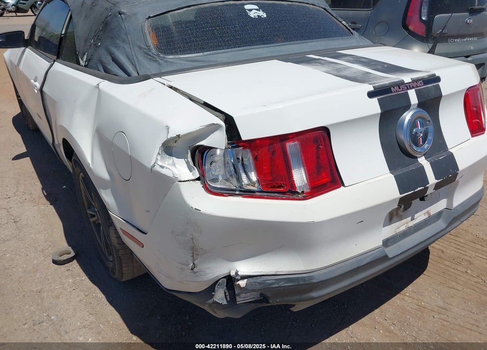 2012 FORD MUSTANG V6 VIN: 1ZVBP8EM3C5254496