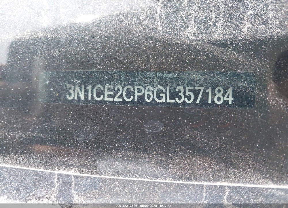 2016 NISSAN VERSA NOTE VIN: 3N1CE2CP6GL357184