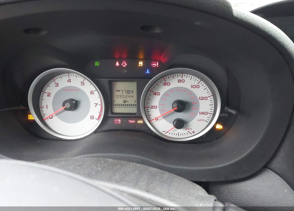2012 SUBARU IMPREZA VIN: JF1GPAL63CG211257