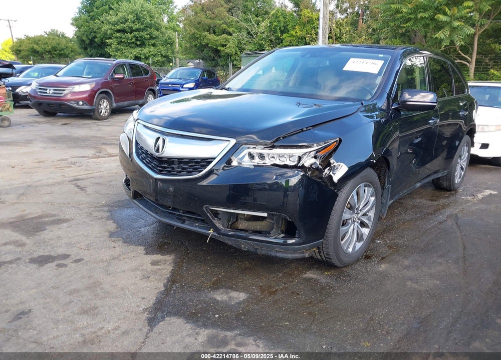 2014 ACURA MDX VIN: 5FRYD4H47EB046115