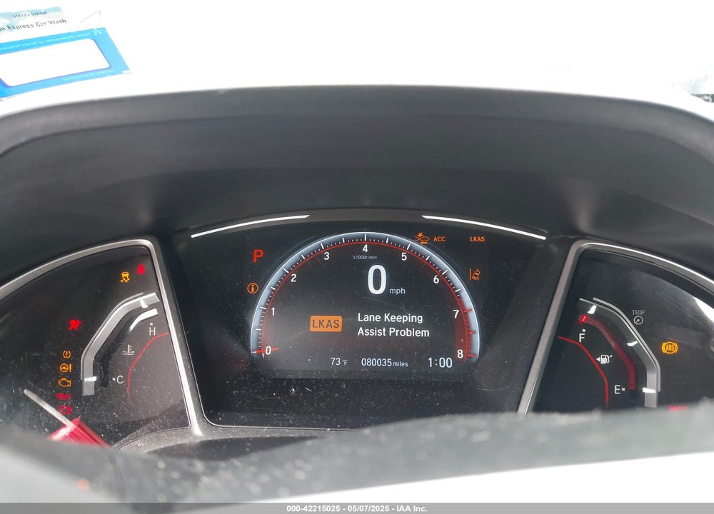 2019 HONDA CIVIC SPORT VIN: 19XFC2F80KE047548