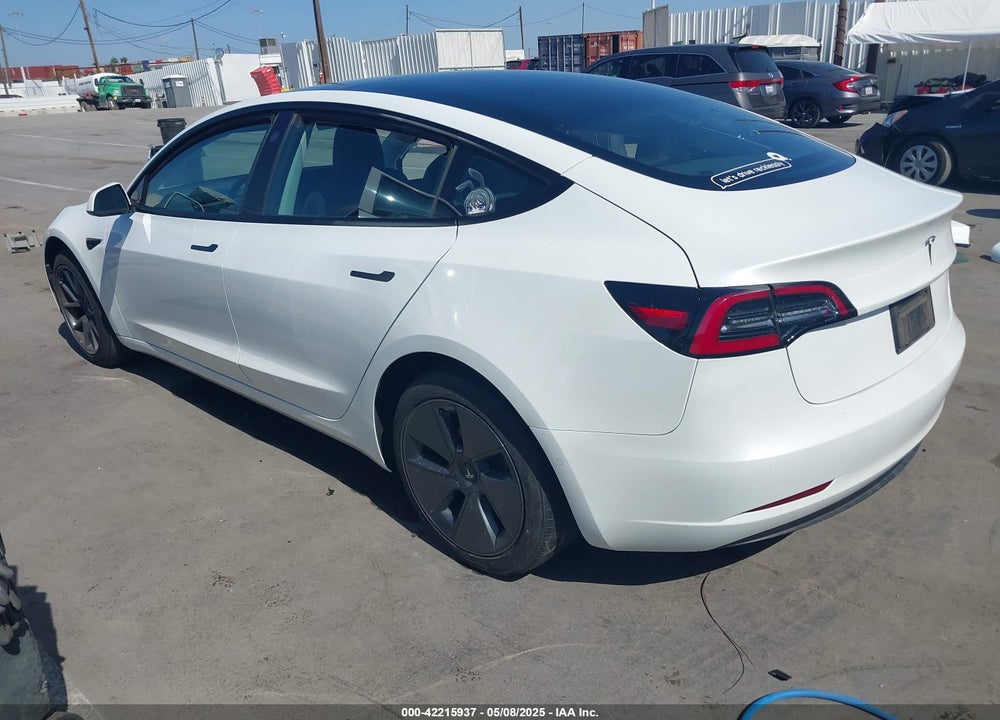 2022 TESLA MODEL 3 REAR-WHEEL DRIVE VIN: 5YJ3E1EA7NF124930