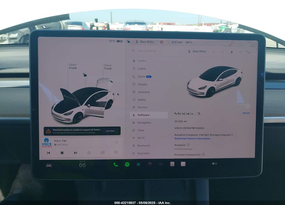 2022 TESLA MODEL 3 REAR-WHEEL DRIVE VIN: 5YJ3E1EA7NF124930