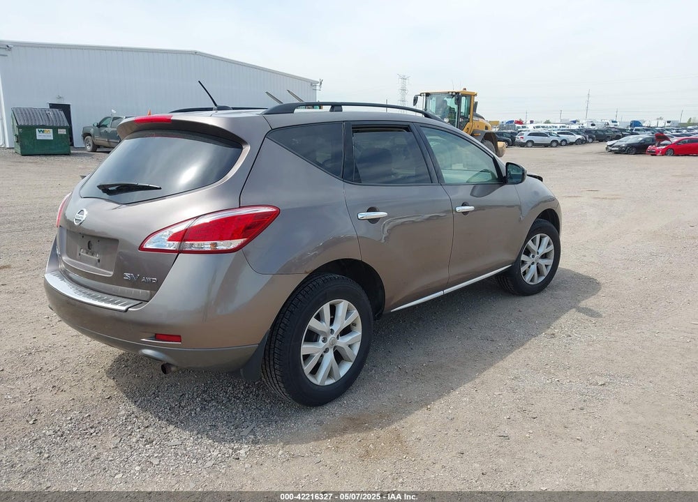 2011 NISSAN MURANO SV VIN: JN8AZ1MW8BW170528