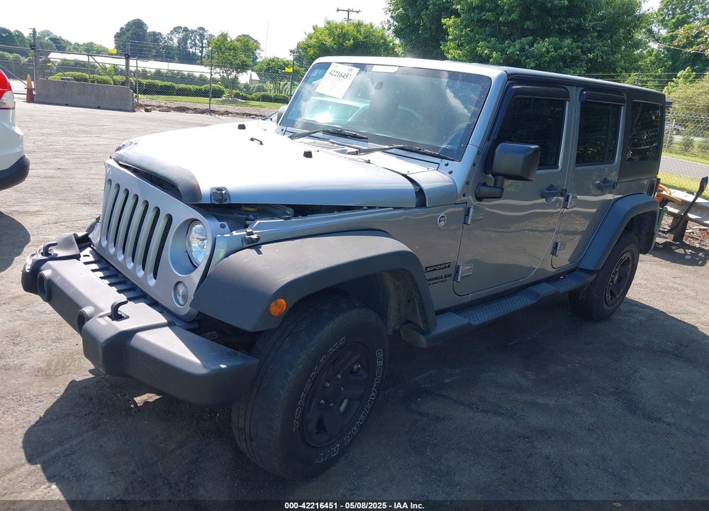 2016 JEEP WRANGLER UNLIMITED VIN: 1C4BJWKG2GL340536