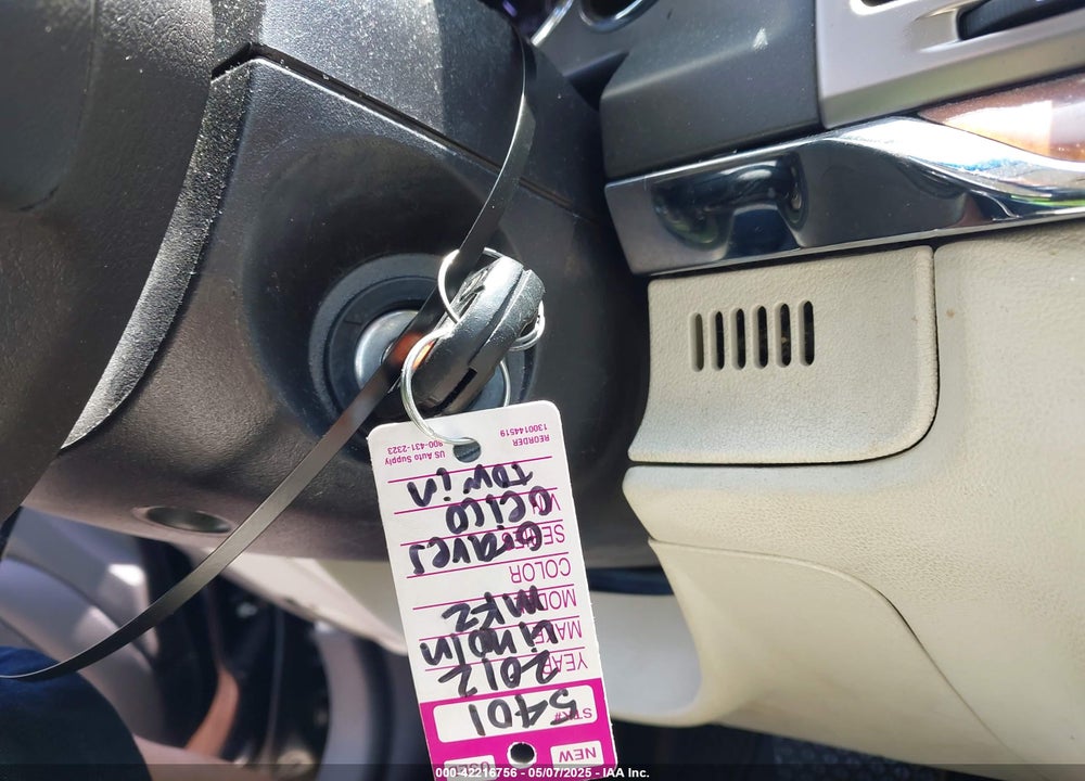 2012 LINCOLN MKZ VIN: 3LNHL2GC5CR802646