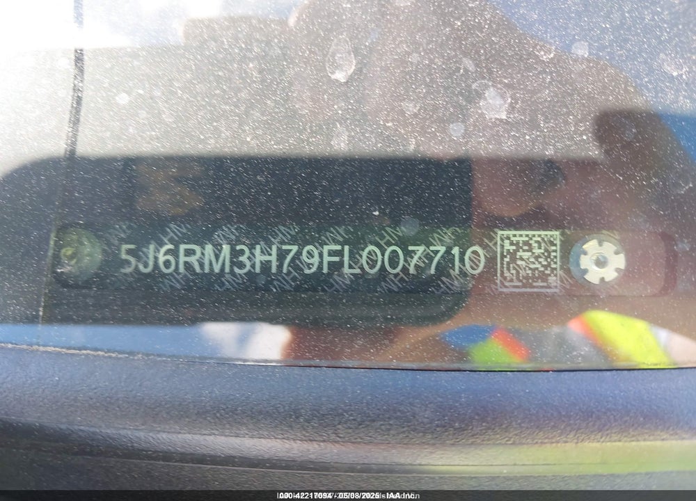 2015 HONDA CR-V VIN: 5J6RM3H79FL007710