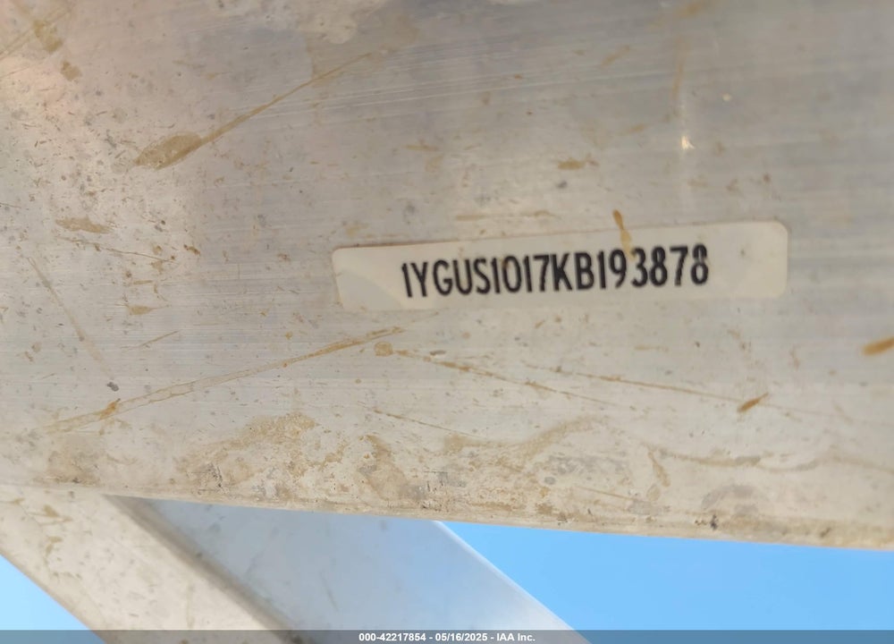 2019 ALUMATECH OTHER VIN: 1YGUS1017KB193878