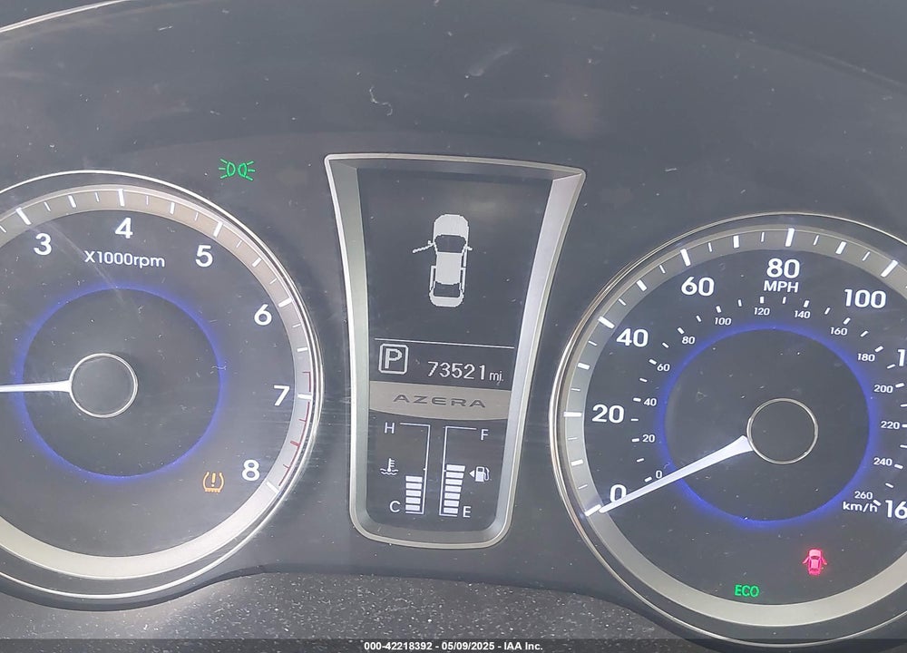 2013 HYUNDAI AZERA VIN: KMHFH4JG2DA232701