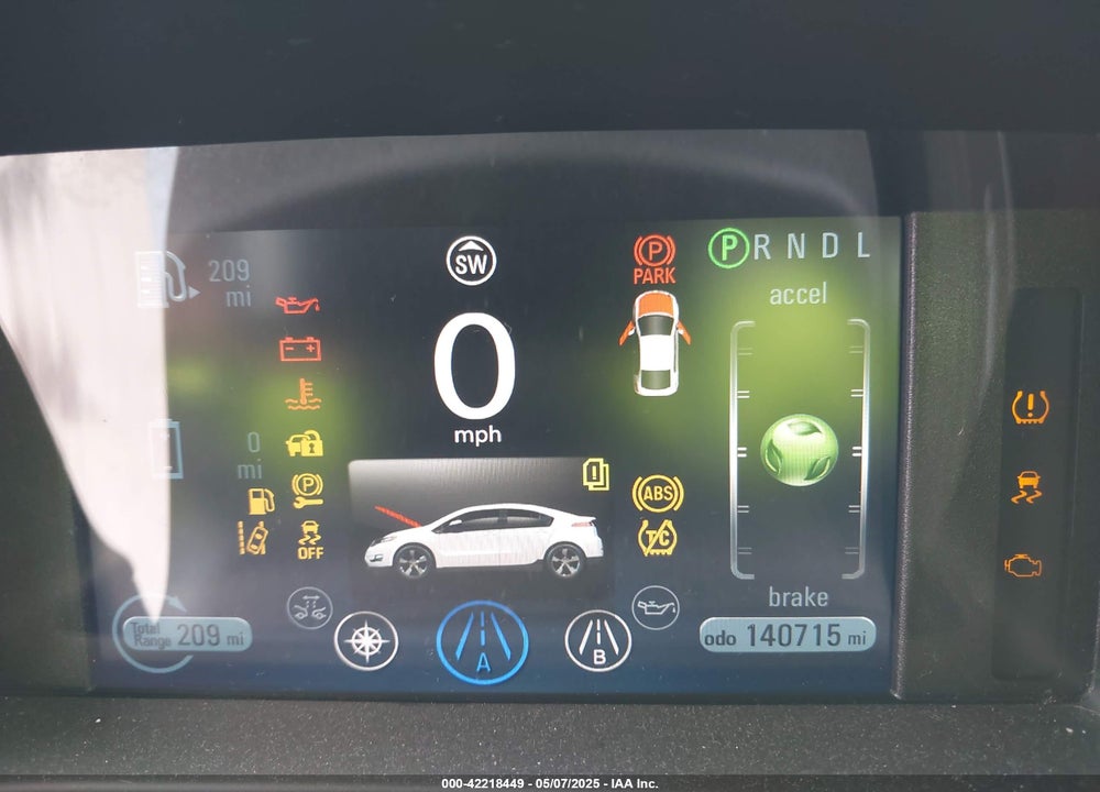 2013 CHEVROLET VOLT VIN: 1G1RB6E45DU122389
