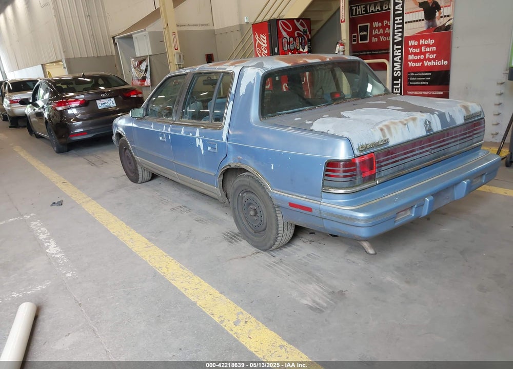 1992 CHRYSLER LEBARON A-BODY VIN: 3C3XA4638NT244160
