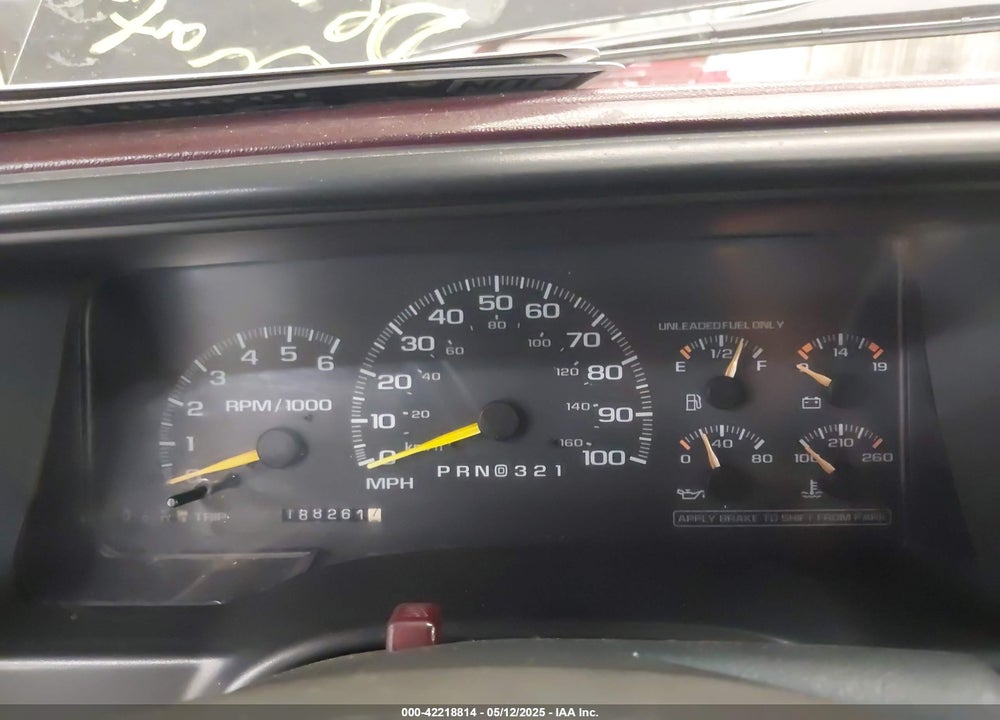 1998 CHEVROLET K1500 FLEETSIDE VIN: 1GCEK19R8WR158386