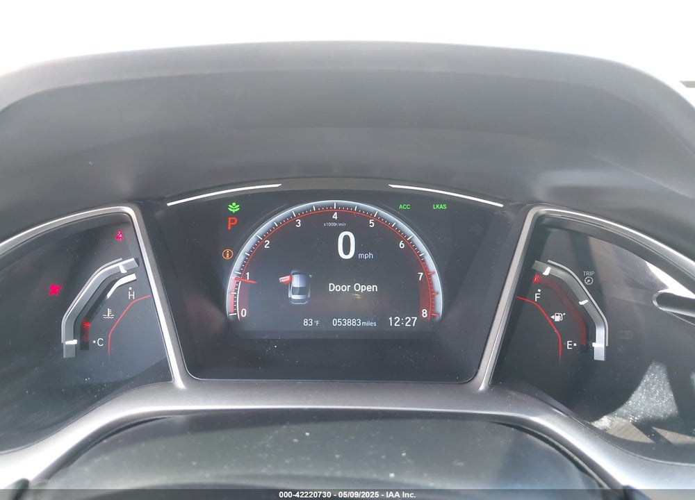 2020 HONDA CIVIC VIN: 2HGFC2F83LH555827
