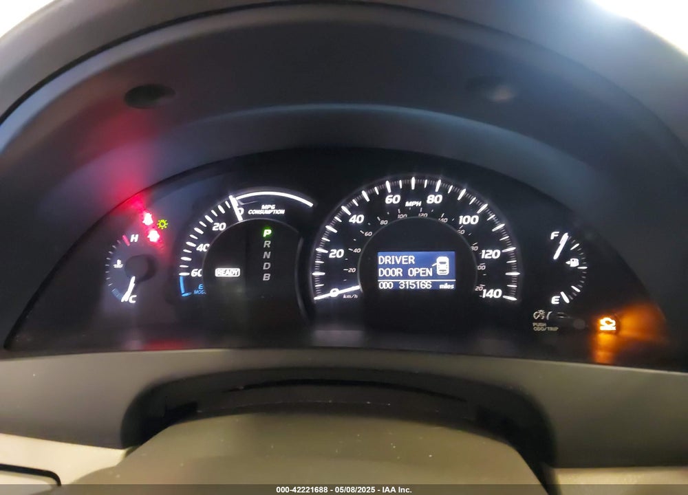 2009 TOYOTA CAMRY HYBRID VIN: JTNBB46K593050158