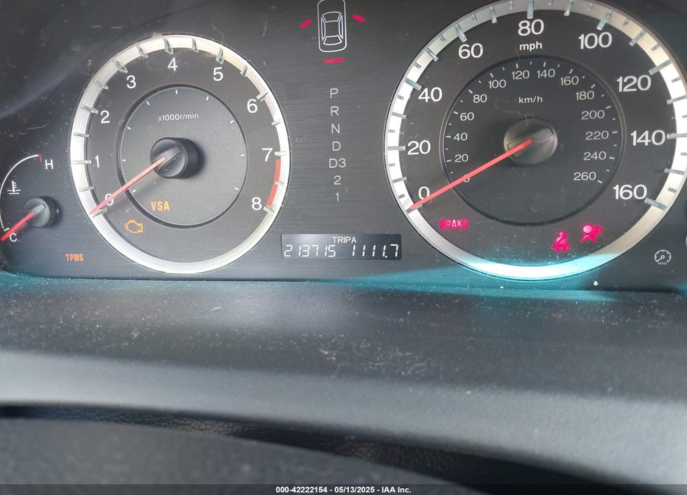 2008 HONDA ACCORD VIN: 1HGCP26898A132943
