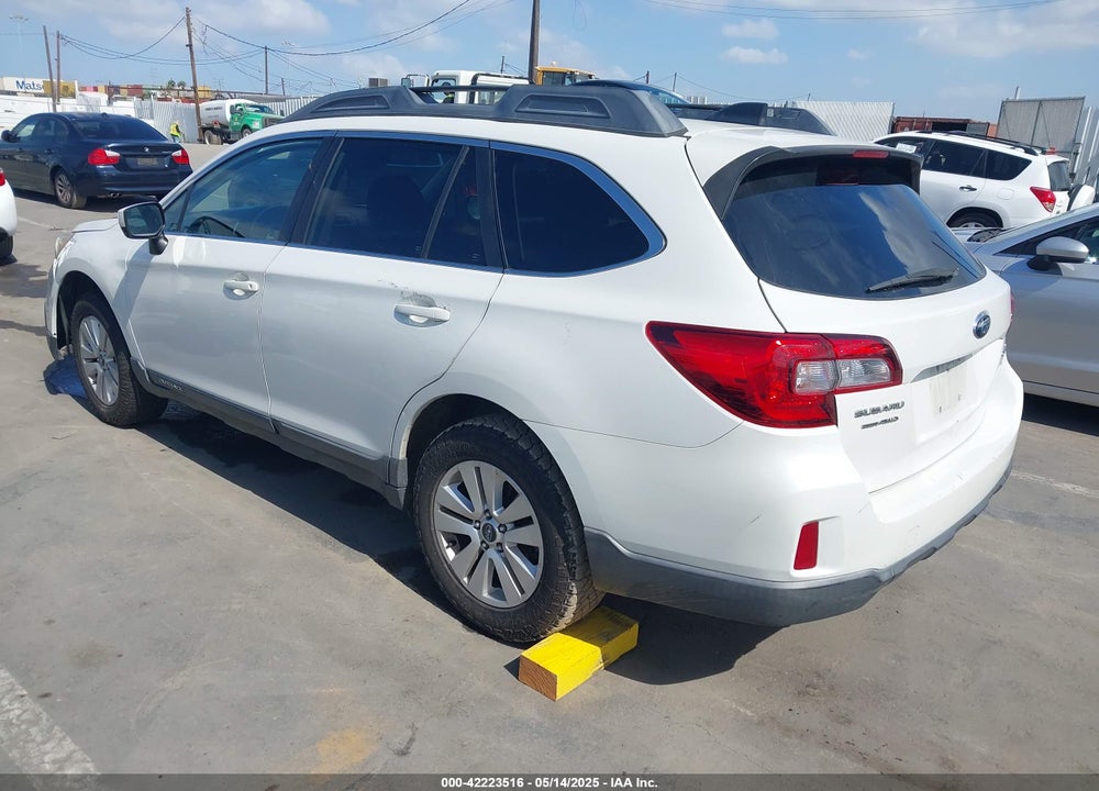 2016 SUBARU OUTBACK 2.5I PREMIUM VIN: 4S4BSACC7G3272130