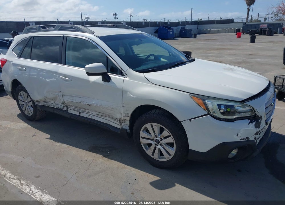 2016 SUBARU OUTBACK 2.5I PREMIUM VIN: 4S4BSACC7G3272130
